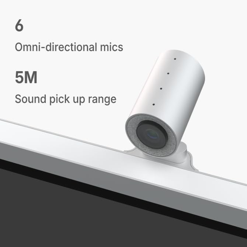 4K Smart Camera, 6 Mics, 142° Wide View, AI Tracking Board — product view 2