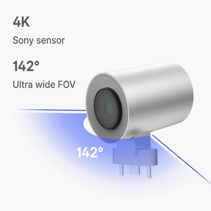 4K Smart Camera, 6 Mics, 142° Wide View, AI Tracking Board — product view 4
