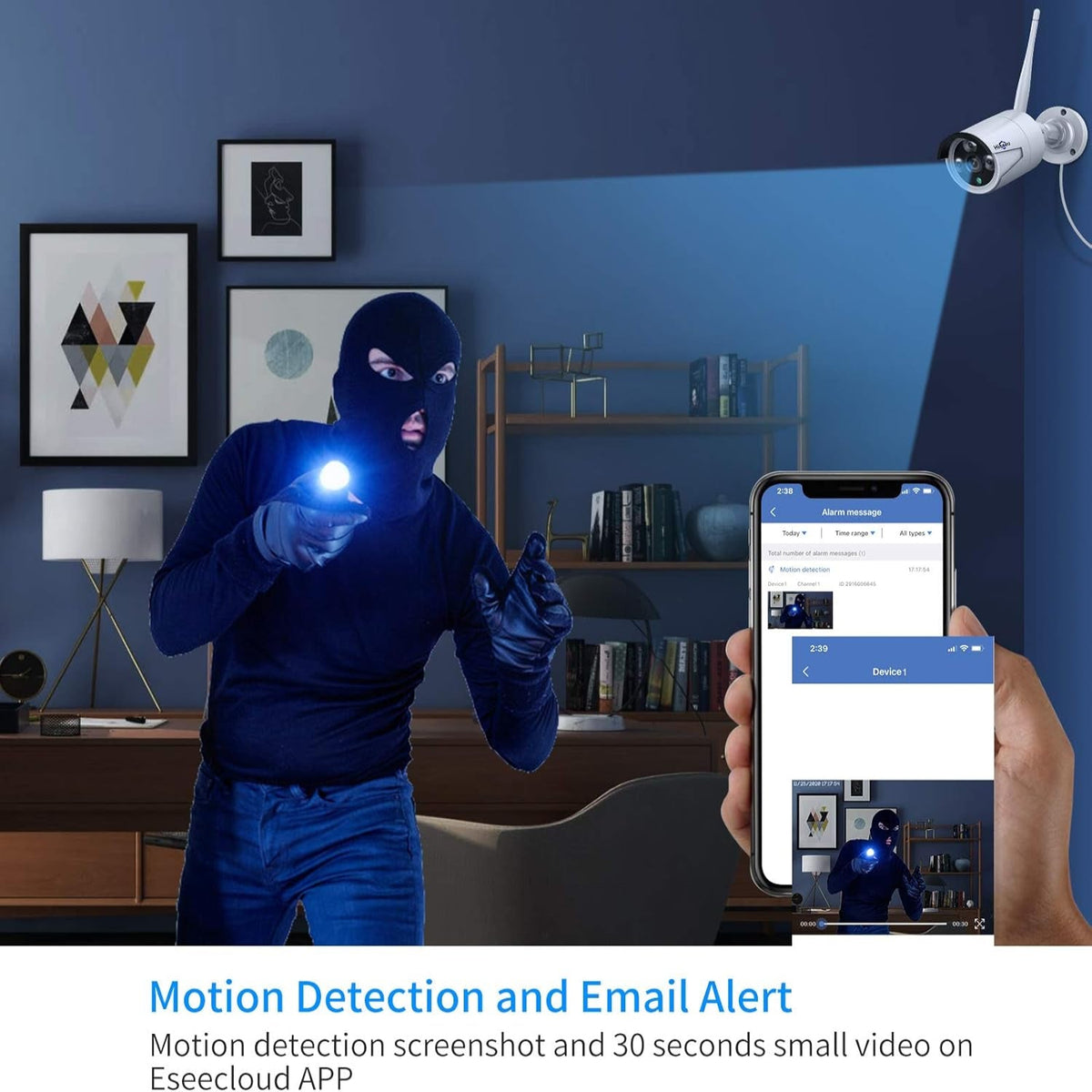 5MP Home Security Camera System Outdoor, 2.4G/5G Wireless Wifi Pro — product view 3