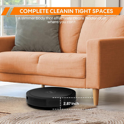 Robot Vacuum and Mop Combo, 5000Pa Robotic Vacuum Cleaner with Mopping, with Self-Charging, 3-In-1 Intelligent Navigation Robot Vacuum, Alexa/App Control, Ideal for Pet Hair, Floors and Carpet, Quiet