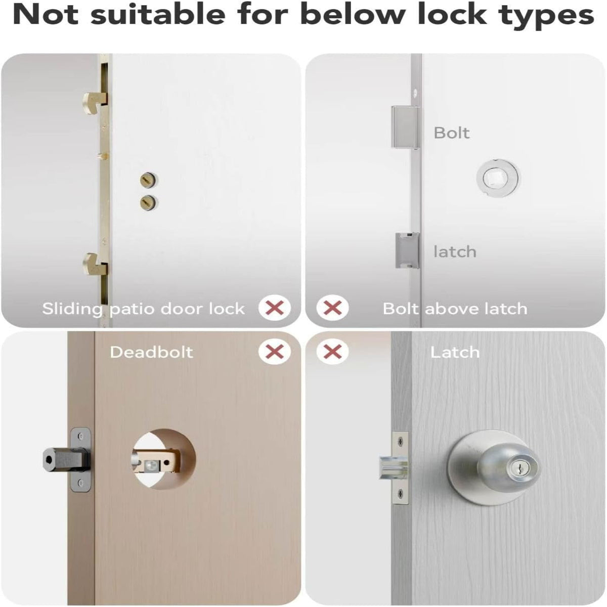 Electronic Smart Door Lock Fingerprint Door Lock with Keypad，Smart Lock for Front Door Children Proof IC Card, App Control & Mechanical Key (Frosted Silver, OSP) — product view 3