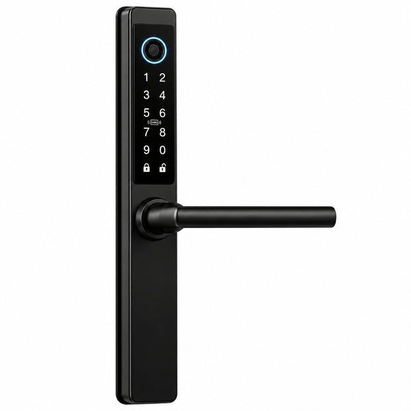 Electronic Smart Door Lock Fingerprint Door Lock with Keypad，Smart Lock for Front Door Children Proof IC Card, App Control & Mechanical Key