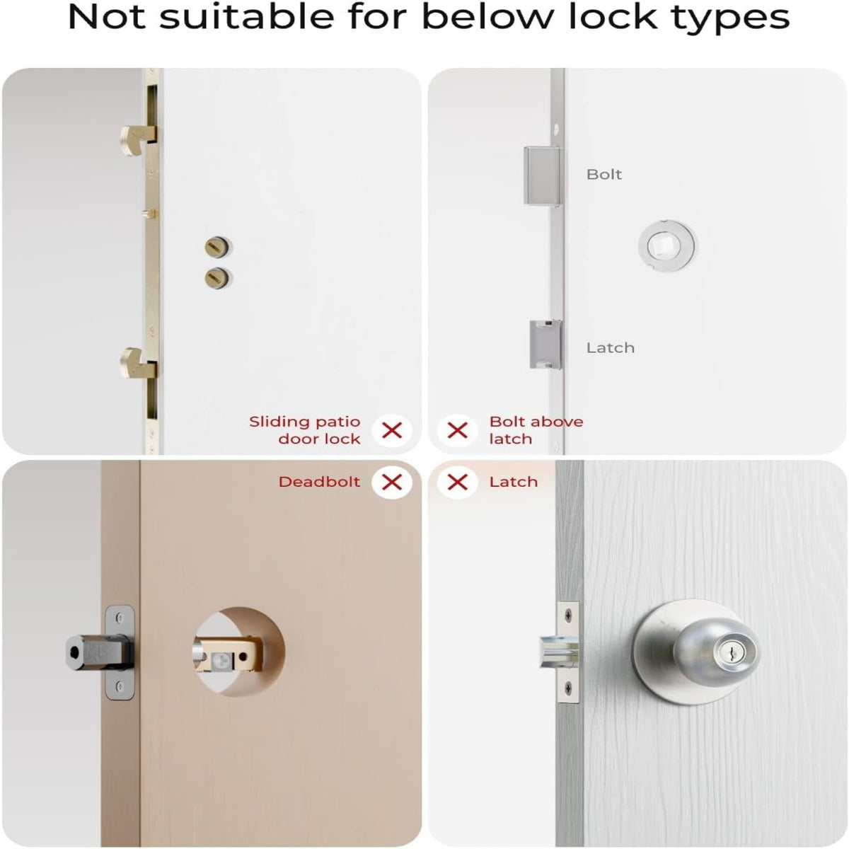 Electronic Smart Door Lock Fingerprint Door Lock with Keypad，Smart Lock for Front Door Children Proof IC Card, App Control & Mechanical Key — product view 5
