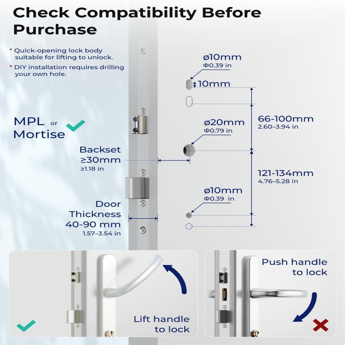 Electronic Smart Door Lock Fingerprint Door Lock with Keypad，Smart Lock for Front Door Children Proof IC Card, App Control & Mechanical Key — product view 7