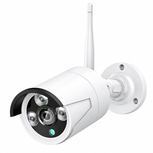 Home Security System, 24/7 Recording 5MP Wired Plug-In Powered Outdoor Bullet Cameras, 2.4G/5G Wifi Pro, 4K NVR with 12" LCD Monitor, 3TB HDD, Night Vision, IP65