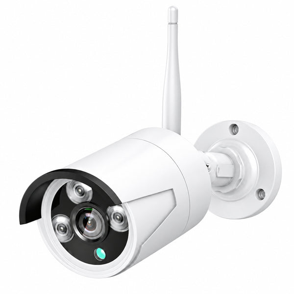 Home Security System, 24/7 Recording 5MP Wired Plug-In Powered Outdoor Bullet Cameras, 2.4G/5G Wifi Pro, 4K NVR with 12" LCD Monitor, 3TB HDD, Night Vision, IP65